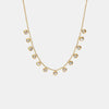 Fashionable and versatile titanium steel necklace white zircon stainless steel necklace for women