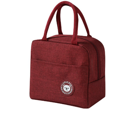 Fashion simple portable insulation bag waterproof fresh-keeping aluminum foil lunch box bag small lunch bag travel cooler bag