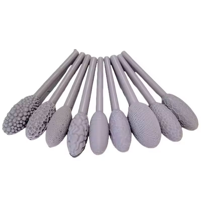 9 - piece Clay Art Texture Tool Sets. Includes Pattern Rollers for Modeling, Embossing Plaids with Hand - held Rollers