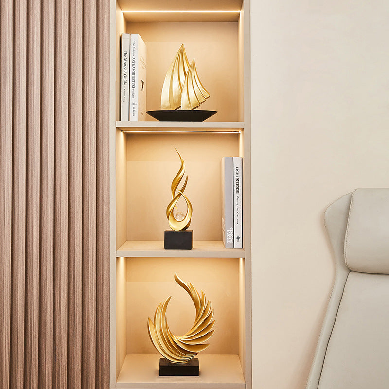 Modern Luxury Artistic Water-Rising Decorative Piece for Living Room Soft Decoration, TV Cabinet, Wine Cabinet, Office, and Entrance Hallway