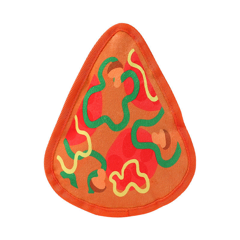 Durable Dog Toy for Chewing, Playing, and Teeth Cleaning - Fun Squeaky Anti-Boredom Design in Hamburger and French Fries Shapes for Small and Medium Dogs