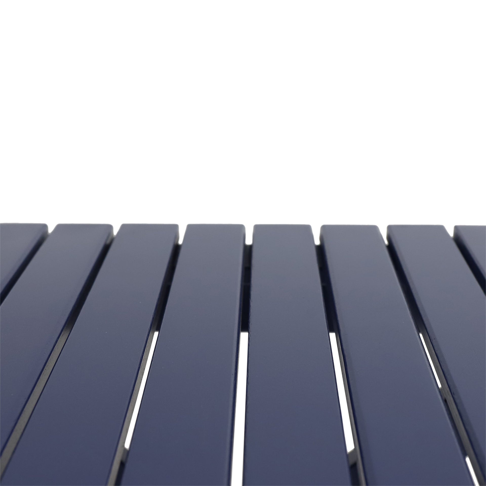 Outdoor Folding Wooden Side Table, Navy Blue, 15