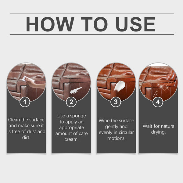 Leather Care Cream Furniture Leather Boots Coat Sofa Cleaning Care Polishing Leather Care