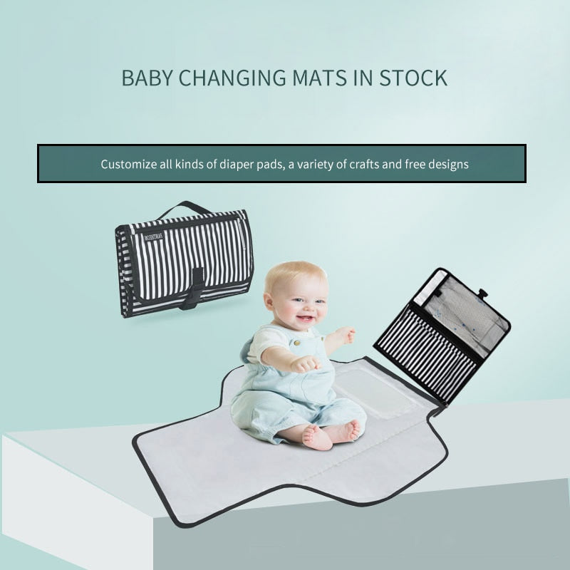 Foldable Baby Changing Mat Portable Travel Outdoor Waterproof Care Baby Changer Diape Infant Napping Changing Cover Pads