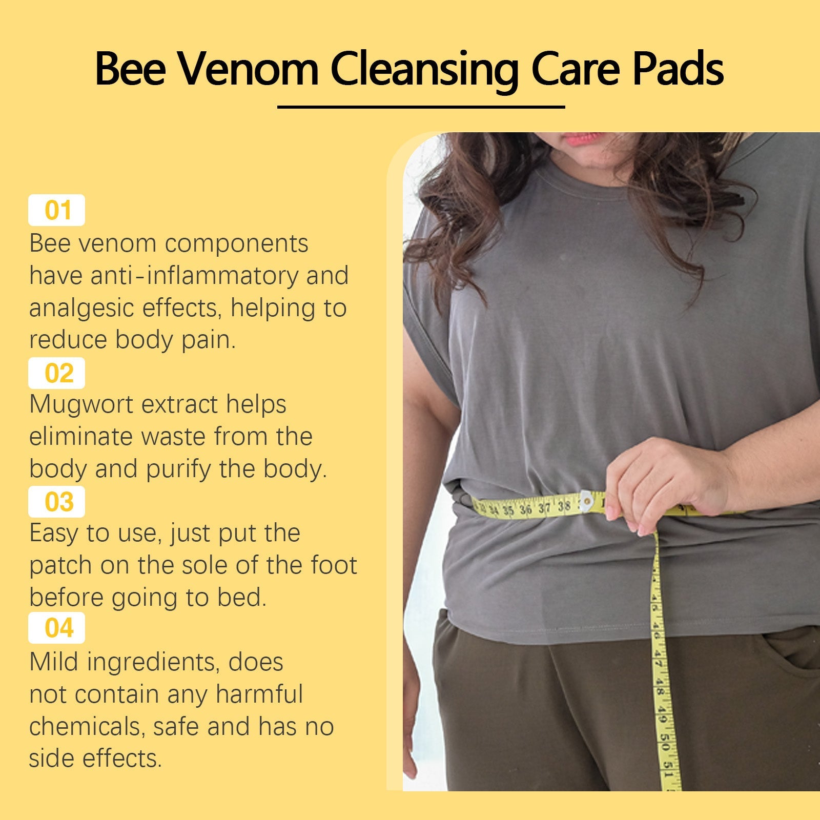 Bee Venom Foot Care Towel Gently Cleans Dry, Moisturizing And Hydrating Feet Care Towel