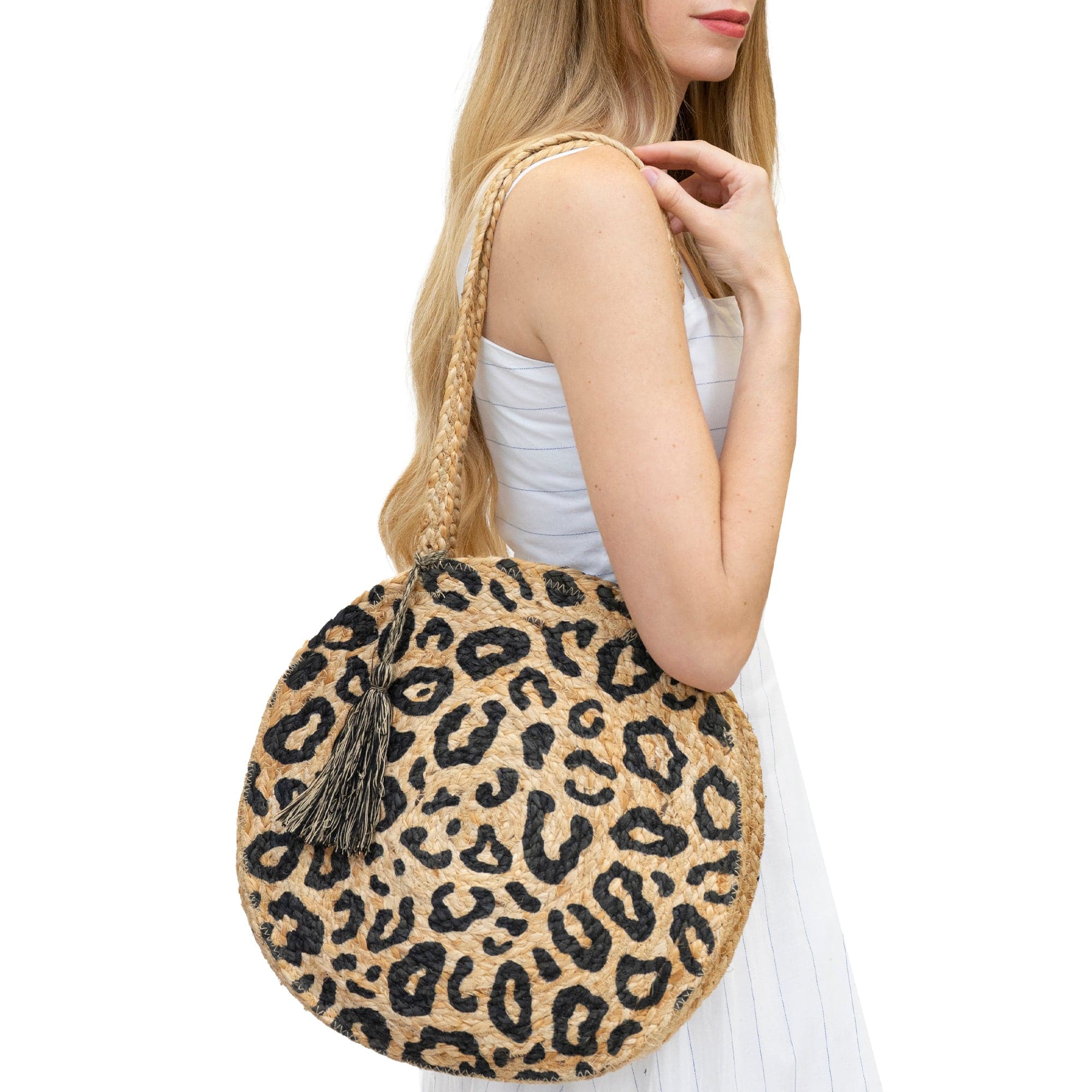 Magid Straw Jute Circle Tote