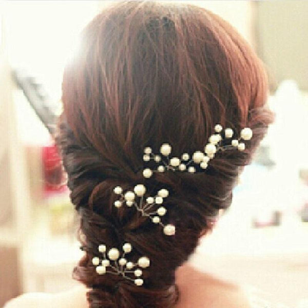 6 Pieces Wedding Bridal Hair Jewelry
