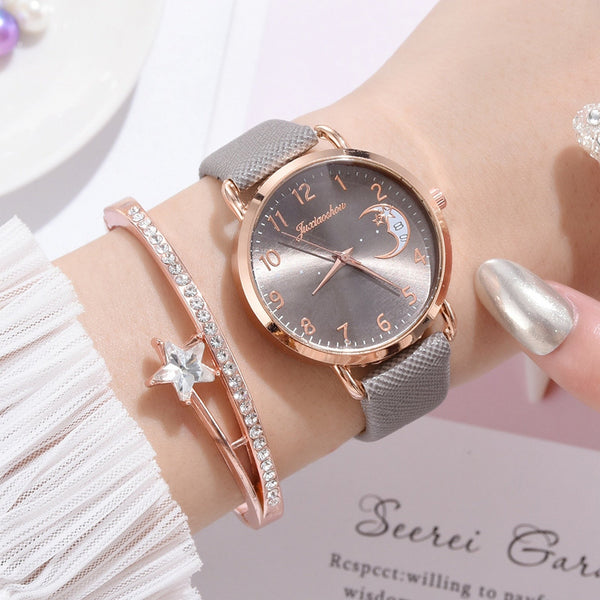 Women Watches Luxury Leather Band Watch Dress Clock Lady Wrist Watch