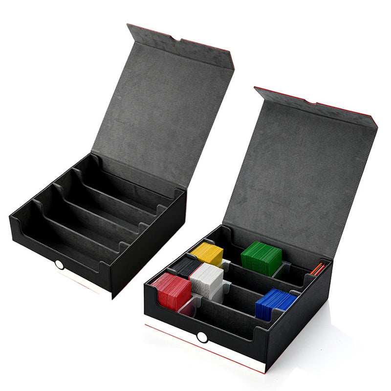 2025 New 4 - Row Card Holder. Large - capacity, Patchwork. Holds 3000+ Naked Cards. PU Leather