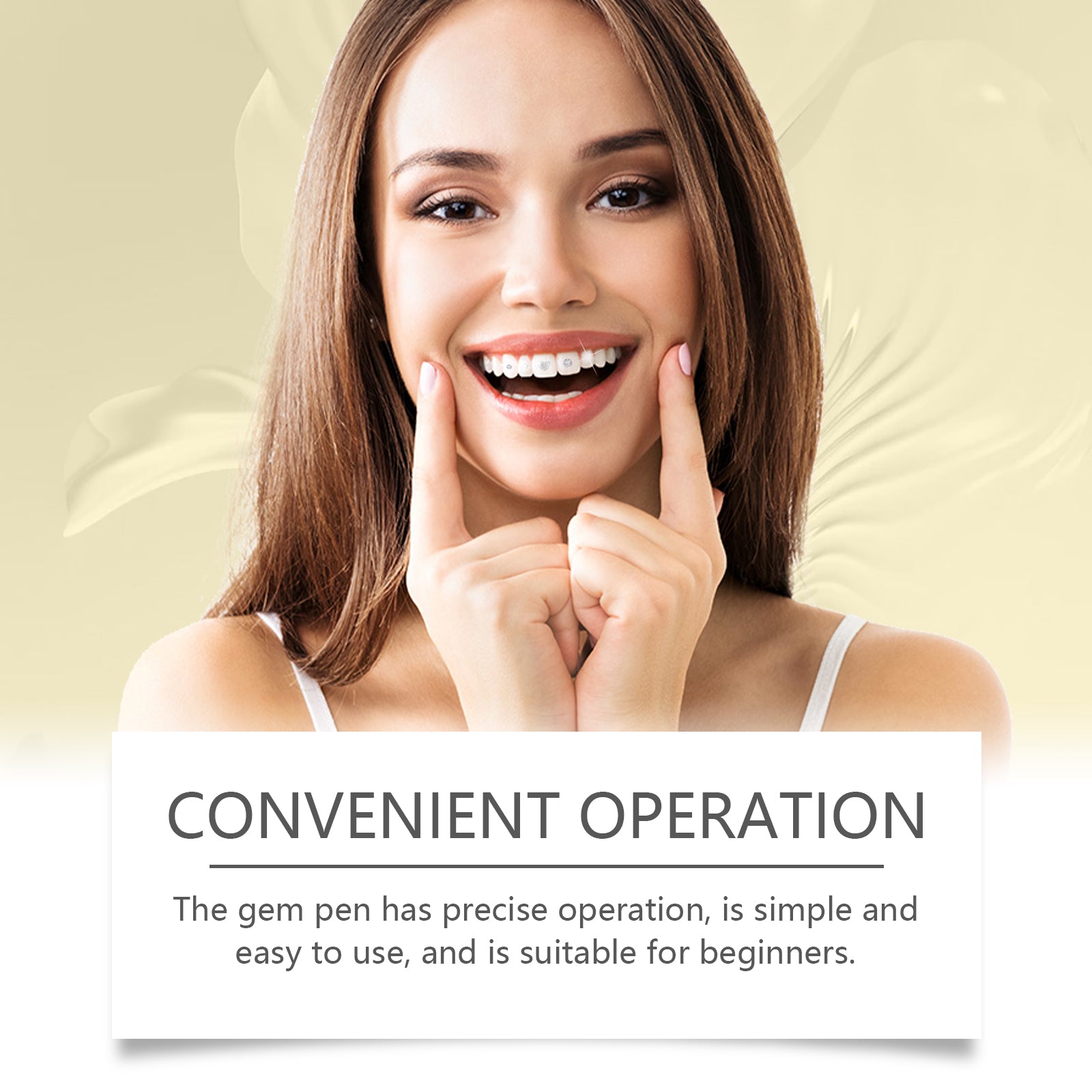 Diy Fashion Dental Set Dental Decoration Drill Combination Personality Sparkle Light Up Smile Style