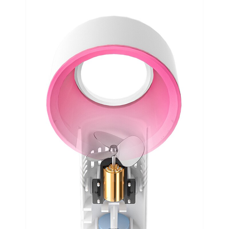 Mini Portable Fan USB Rech Mini Portable Fan USB Rechargeable Night Light Cooling Handheld Fan Three Speed