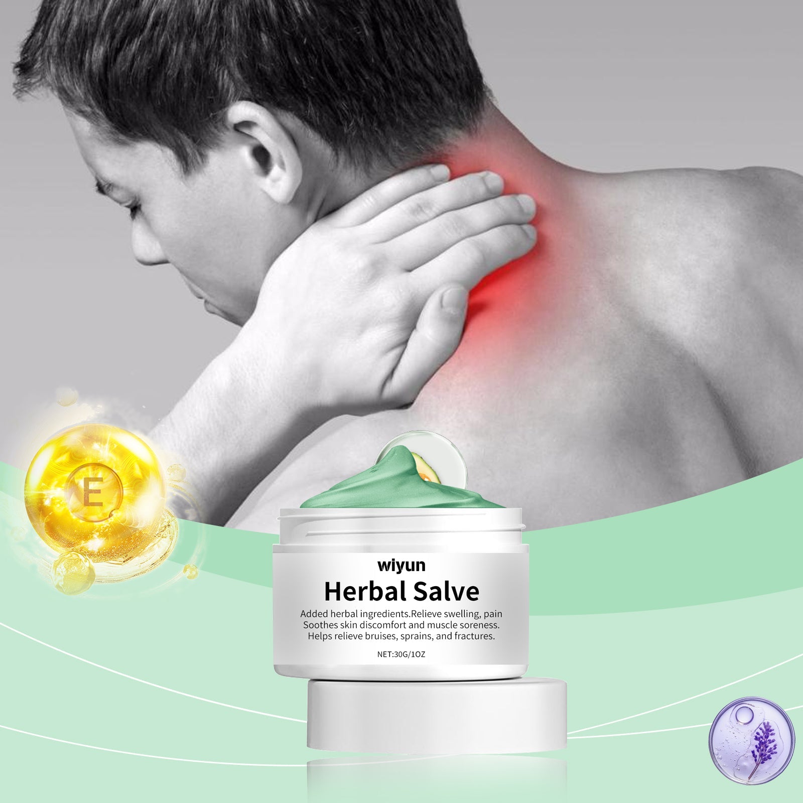 Body Care Herbal Cream, Relieve Shoulder And Neck Joint Muscle Soreness Discomfort Body Massage Cream