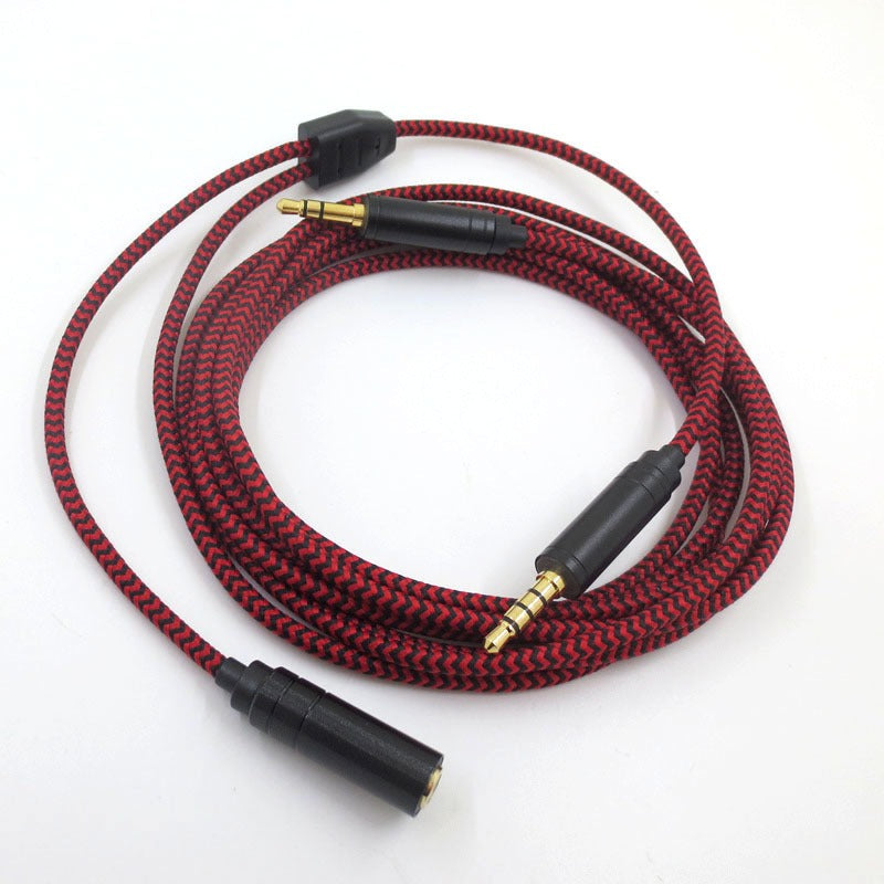 3.5mm voice party live recording audio cable extension cable for PUBG mobile game screen casting computer chat link cable