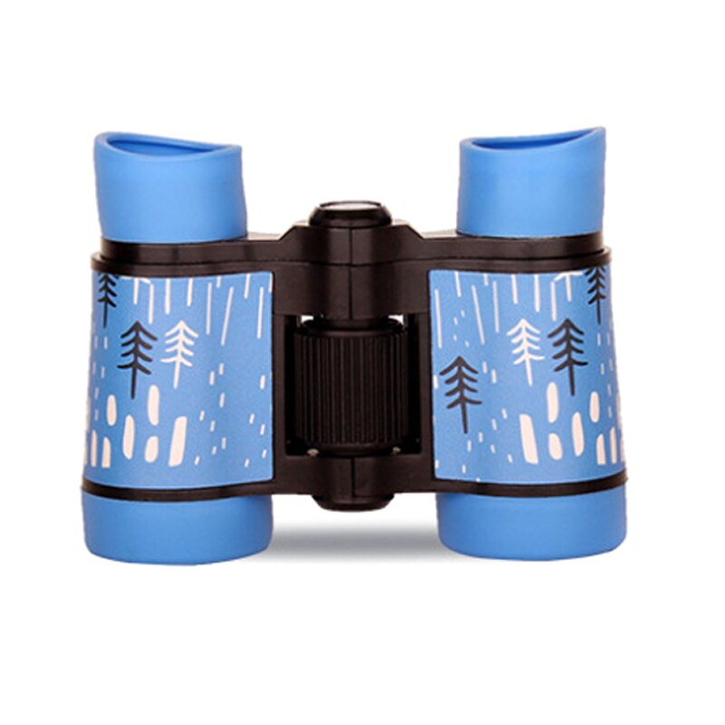 Binoculars HD 4x30 Telescope Rubber Children Colorful Telescope Fixed Zoom Anti-skid Portable Field glasses Gifts for Children