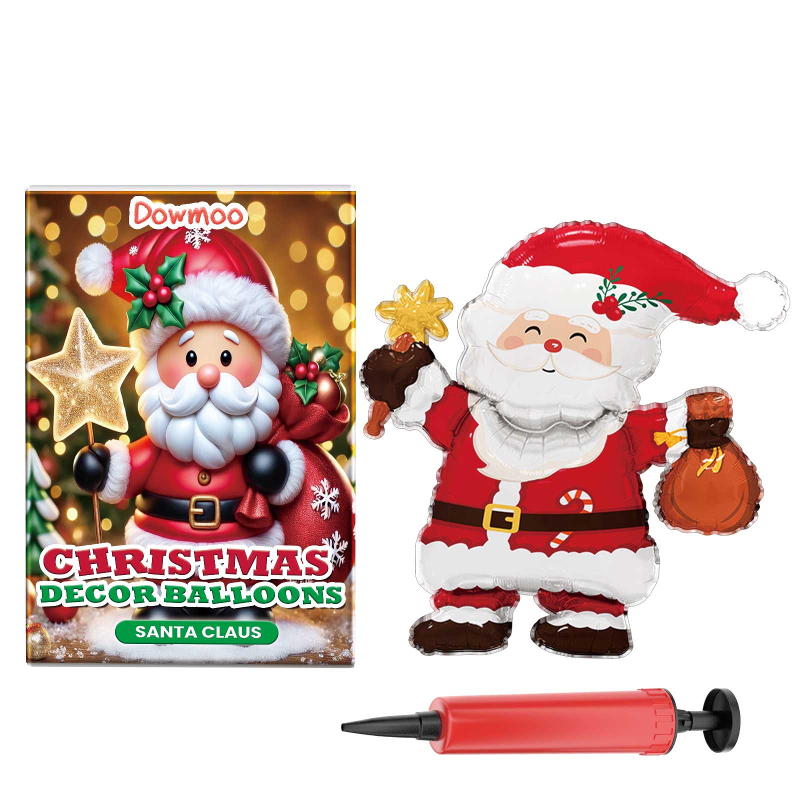 Christmas Balloons Balloon Standing Santa Claus Reindeer Christmas Tree Event Atmosphere Arrangement