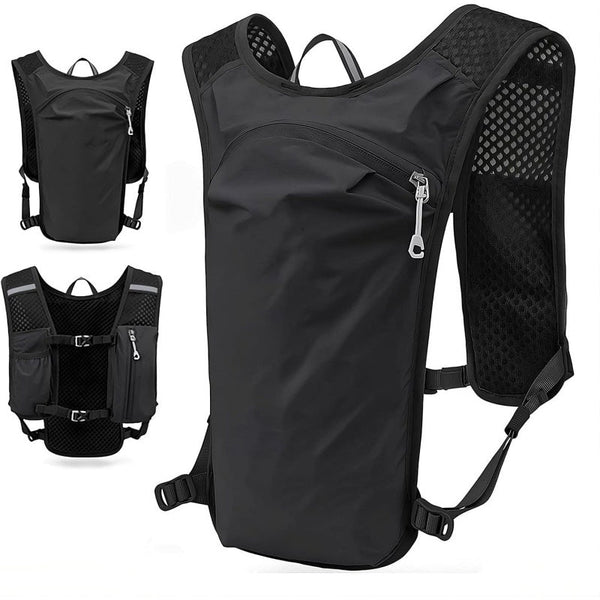 Hydration vests for sports, ultralight backpacks, bike water bags.