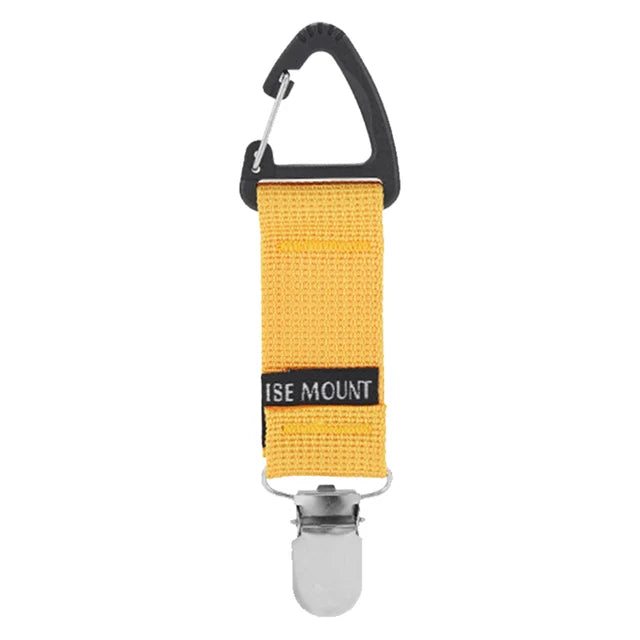 Outdoor travel straw hat clip multifunctional glove clip towel clip triangular ribbon buckle mountain buckle