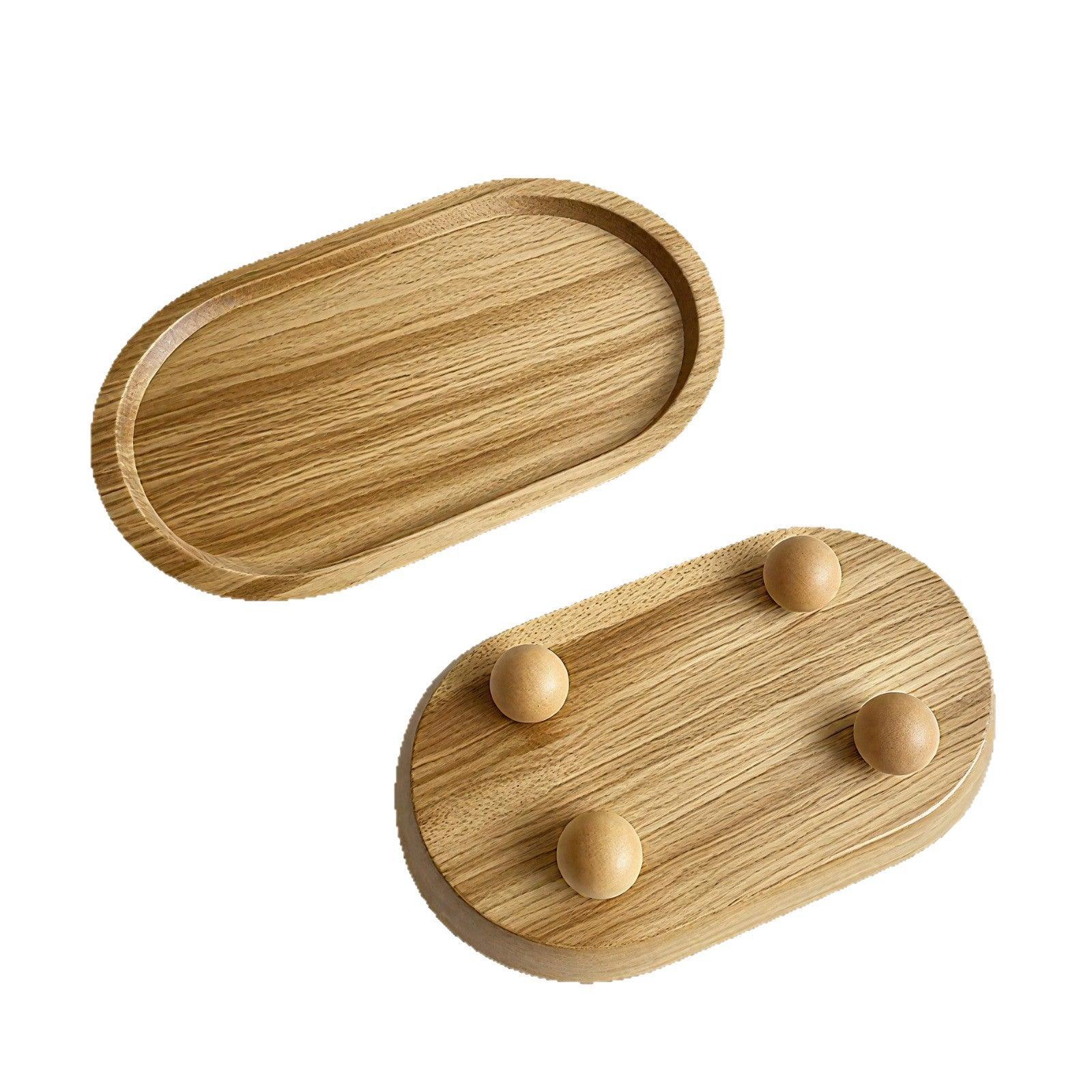 Acacia wooden fruit tray cake plate decoration Dim sum kitchen plate