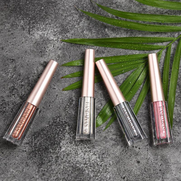 HANDAIYAN Diamond Pearl Liquid Eye Shadow 12 Colors Shining Bright Eye Shadow Liquid