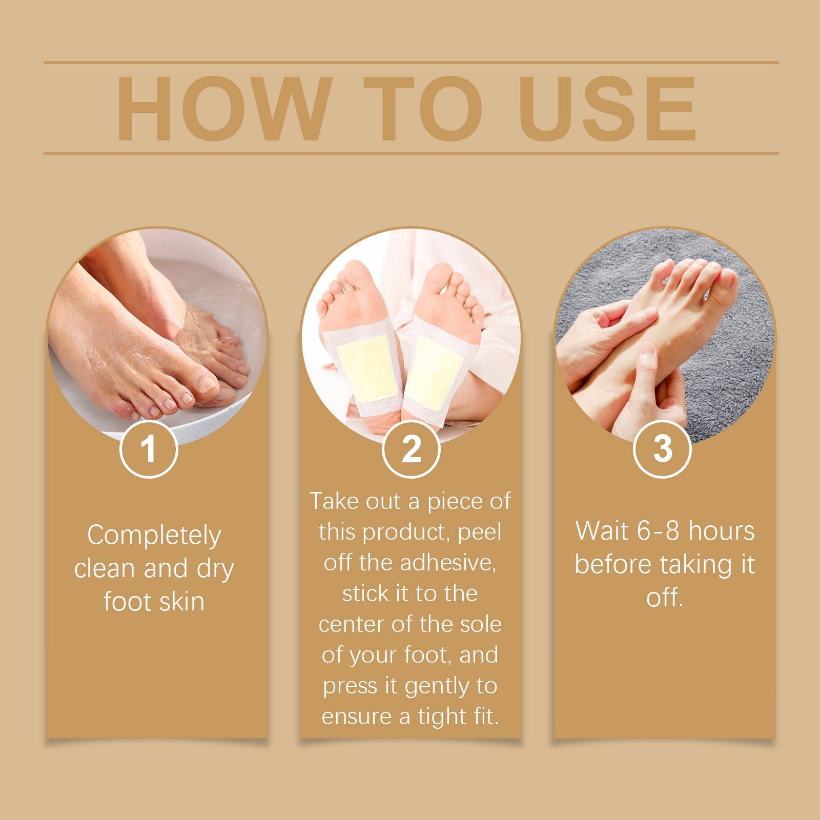 Bee Venom Herbal Cleansing Foot Patch With Ginger Essence Ingredients For Soothing Discomfort Sole Patch