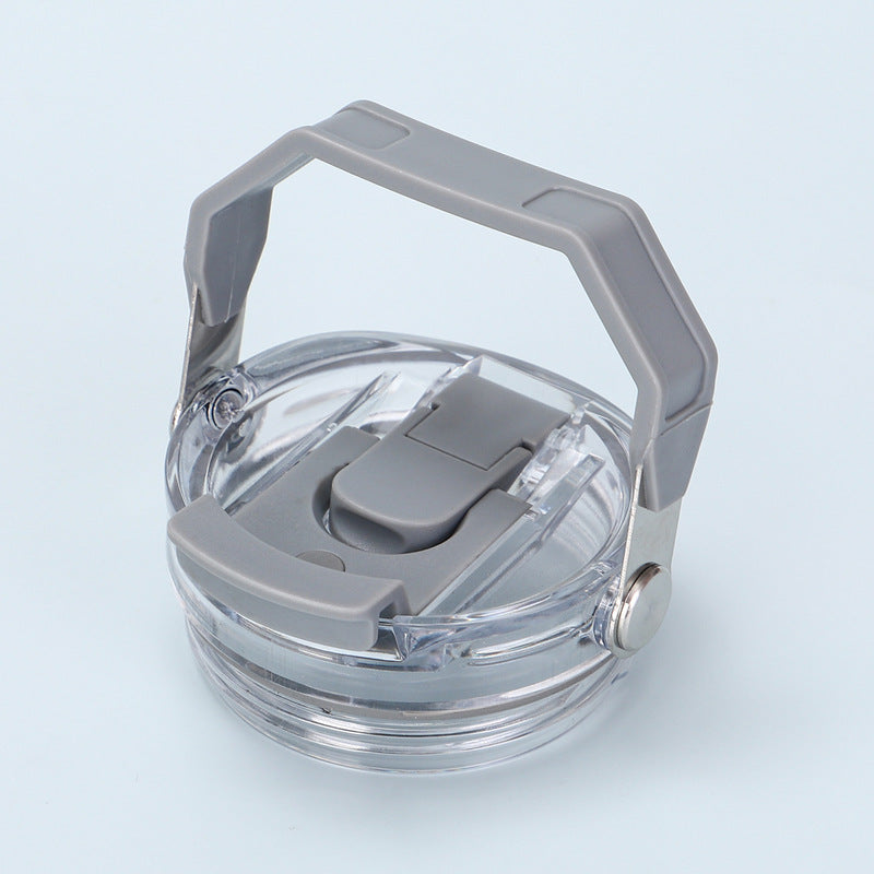 Reusable 30oz Straw Lid - BPA-free, flip cover, dishwasher safe, leak/spill-proof. Stanley tumbler accessory.