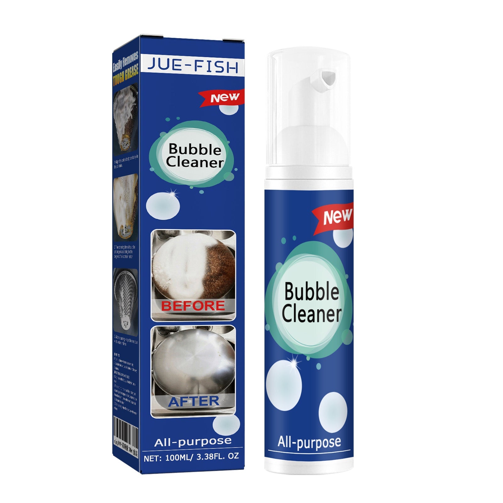 Oil Foam Cleaner Multi-Purpose Heavy Oil Foam Cleaner For Kitchen Stove Hood