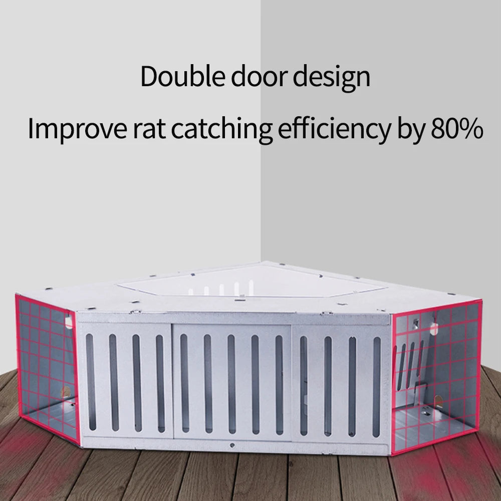 Catching Mice Mouse Traps Occasions Available Double-door Design Non-toxic Reusable Rustproof Garden Supplies Portable
