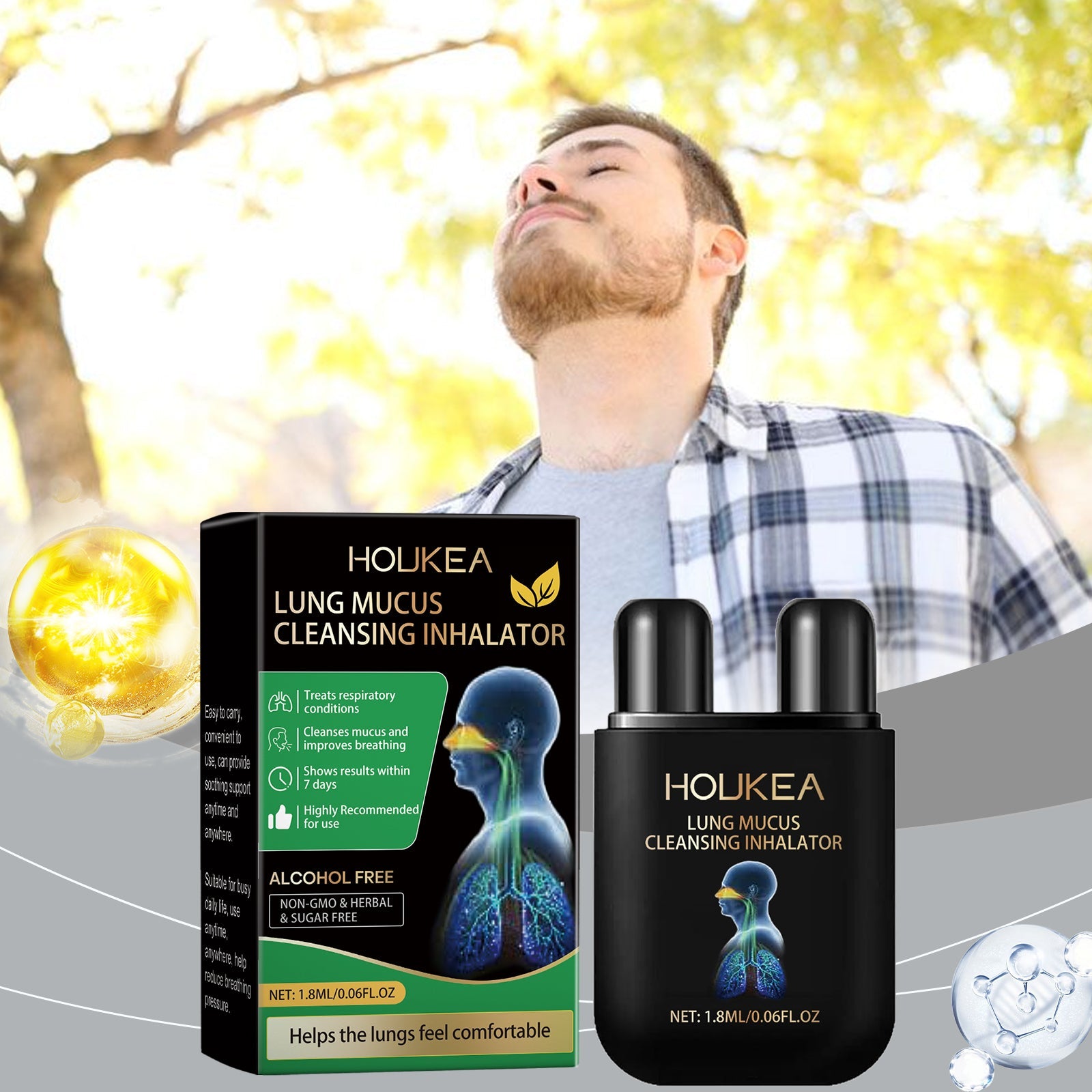 Body Cleanser Inhaler Gently Cleanses Nose Comfort Nose Body Relieves Discomfort Caregiver