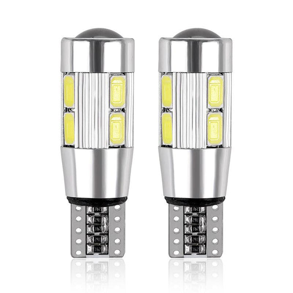 2PCS Car Styling Car Auto LED T10 Canbus 194 W5W 10 SMD 5630 LED Light Bulb No Error LED Light Parking T10 LED Car Side Light