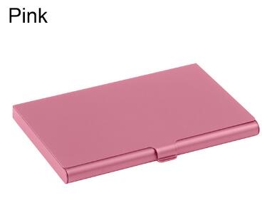 Creative business card case stainless steel Aluminum Holder Metal Box Cover Credit Men business card holder card metal Wallet