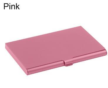 Creative business card case stainless steel Aluminum Holder Metal Box Cover Credit Men business card holder card metal Wallet