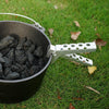 Anti scald pot clamp aluminum alloy perforated pot clamp outdoor portable hand clamp picnic barbecue kitchen tool pot handle