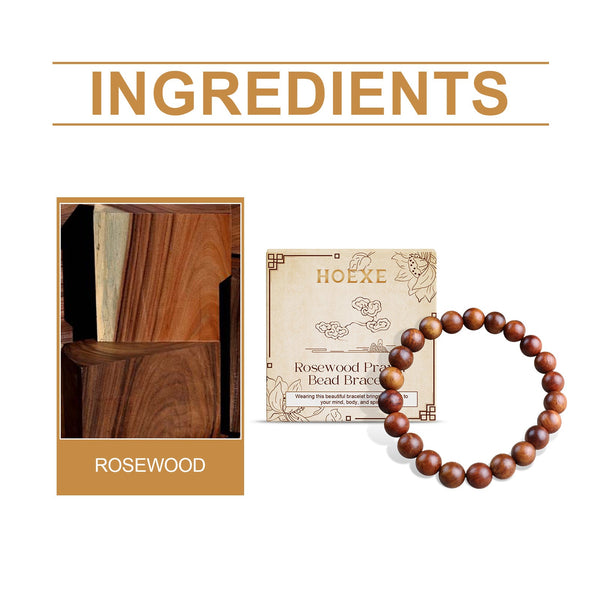 Rosewood Bracelet Unisex Everyday Decor With Rosewood Bracelet Beaded