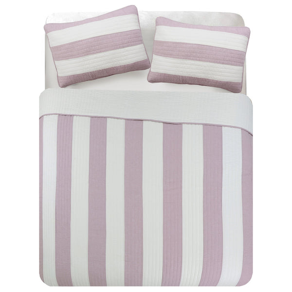 Josie Taro 3-Piece Cotton Reversible Quilt Bedding Set