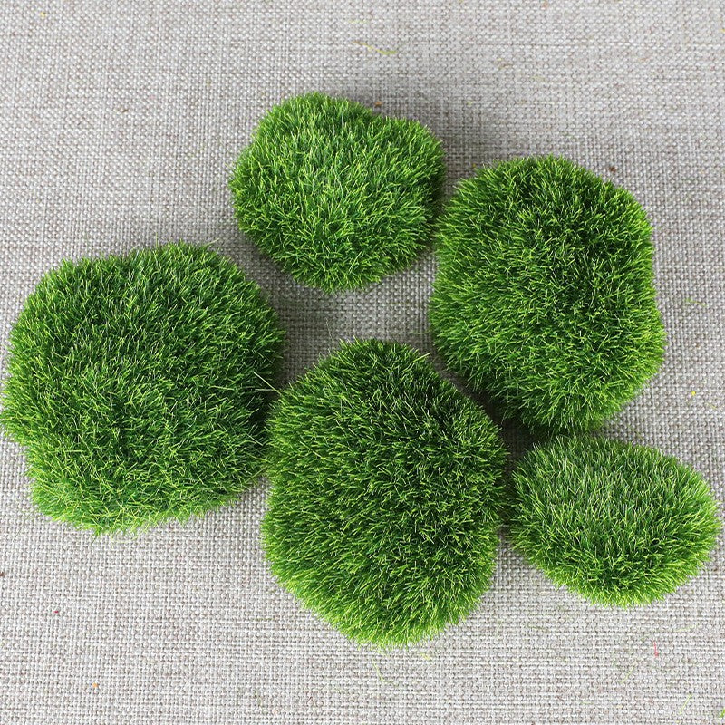 Mossy Stone Artificial Green Stone Mossy Rock Flower Arrangement Material