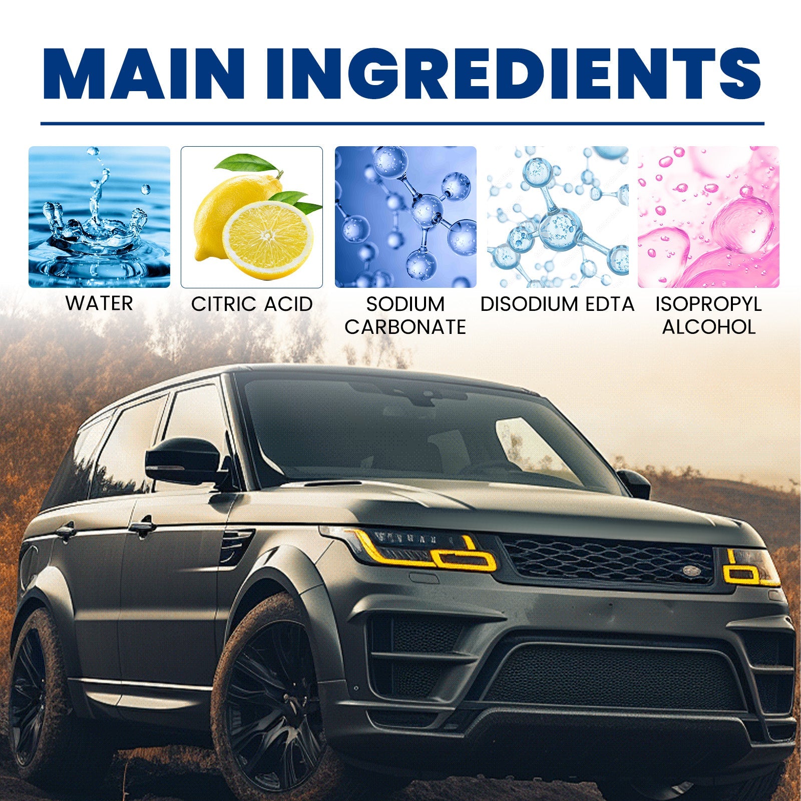 Iron Powder Removal Spray, Auto Metal Rust Reconditioning Anti-Rust Polishing Coating Care Cleaner