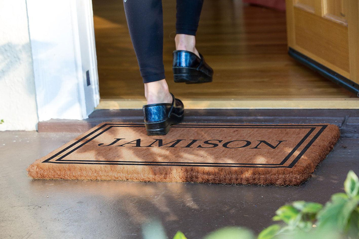 Double Border Personalized Doormats