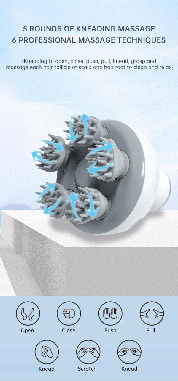 Head Massage Health Care Antistress Relax Body Massagem Deep Tissue Electric Vibrating Head Massager Hair Scalp Massager