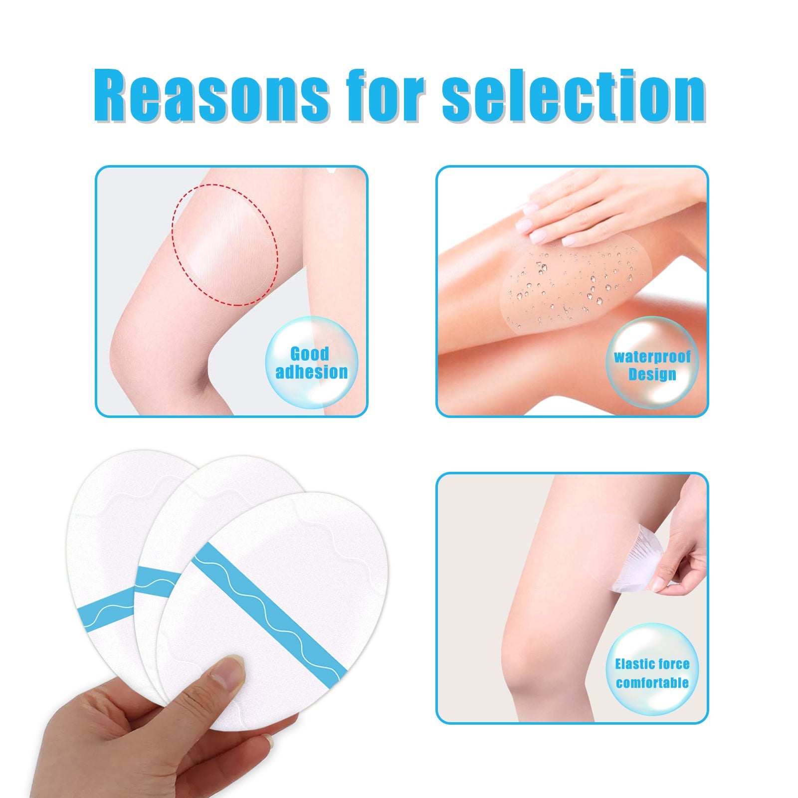 Thigh Anti-Wear Pads, Anti-Friction Invisible Thigh High Elastic Leg Protector Knee Calf Casual Pads