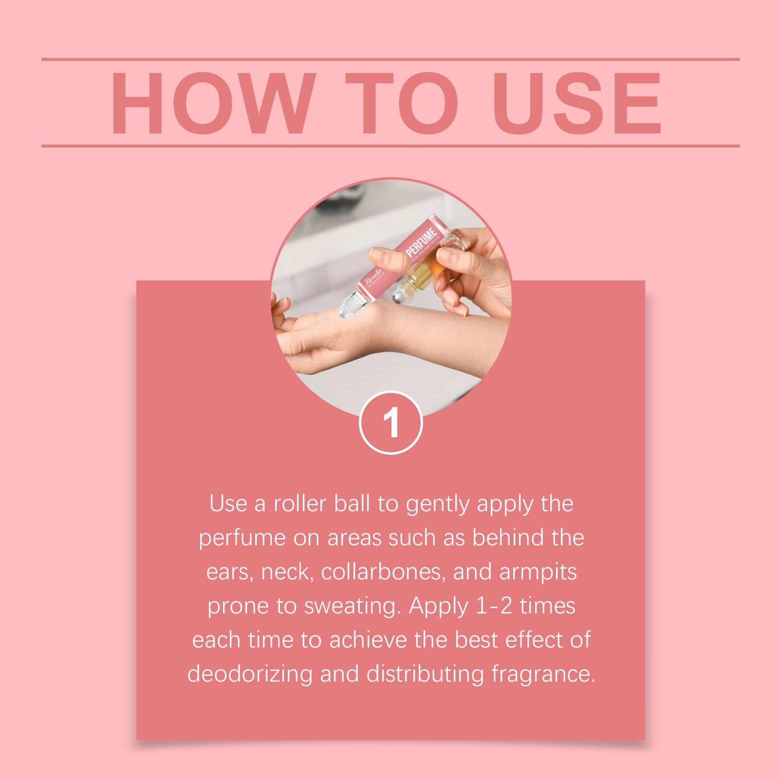 Rose Body Ball Perfume Fresh Natural Fragrance Bloom Charm Fragrance Light Touch Ball Perfume