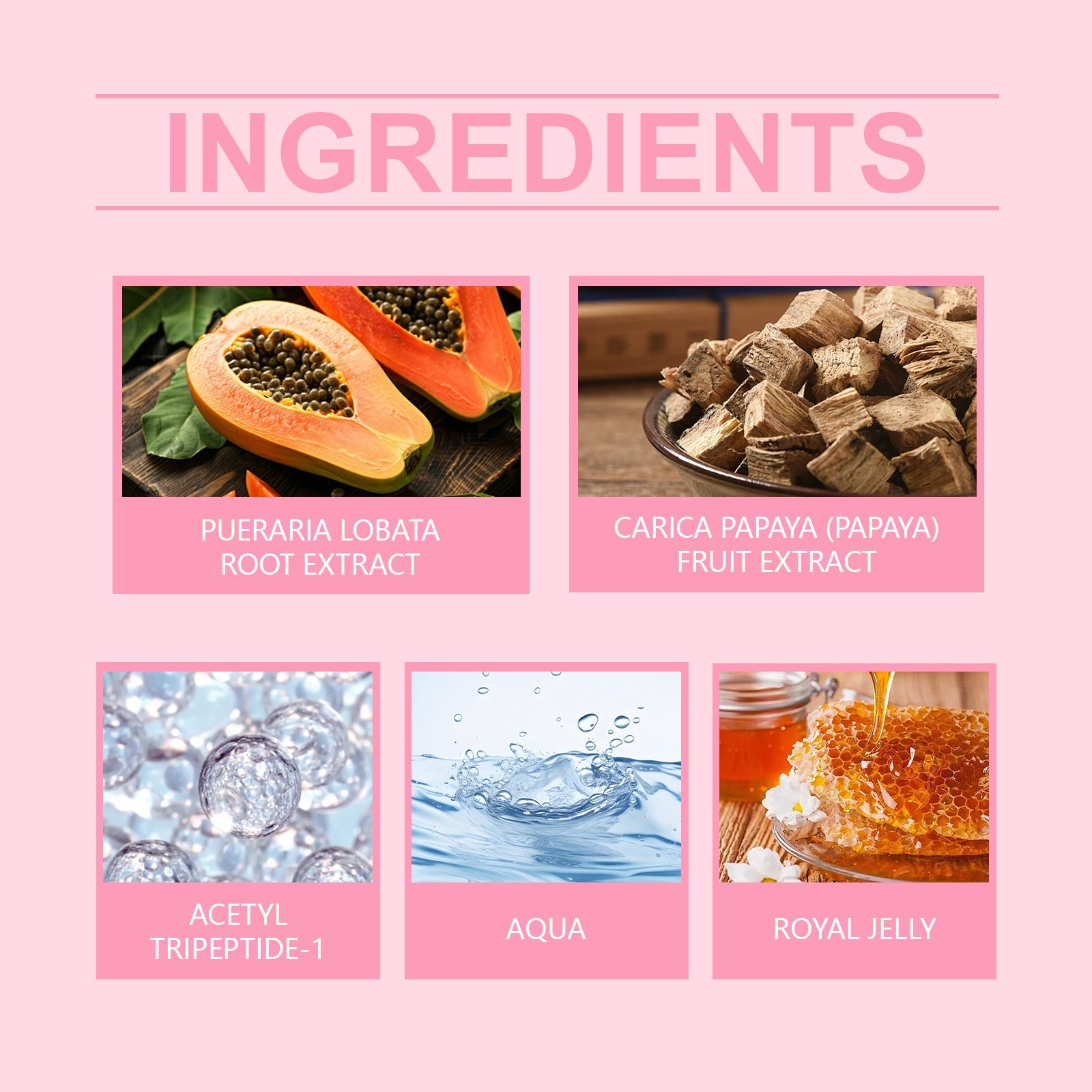 Pueraria Papaya Breast Firming Cream, Moisturizing And Firming Chest Skin Daily Massage Care Cream