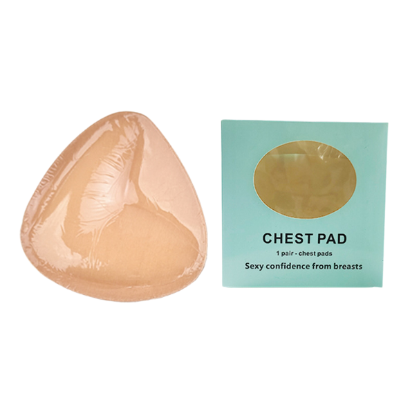 Triangle V-shaped thickened sponge chest patch small chest display large female double-sided self-adhesive chest pad