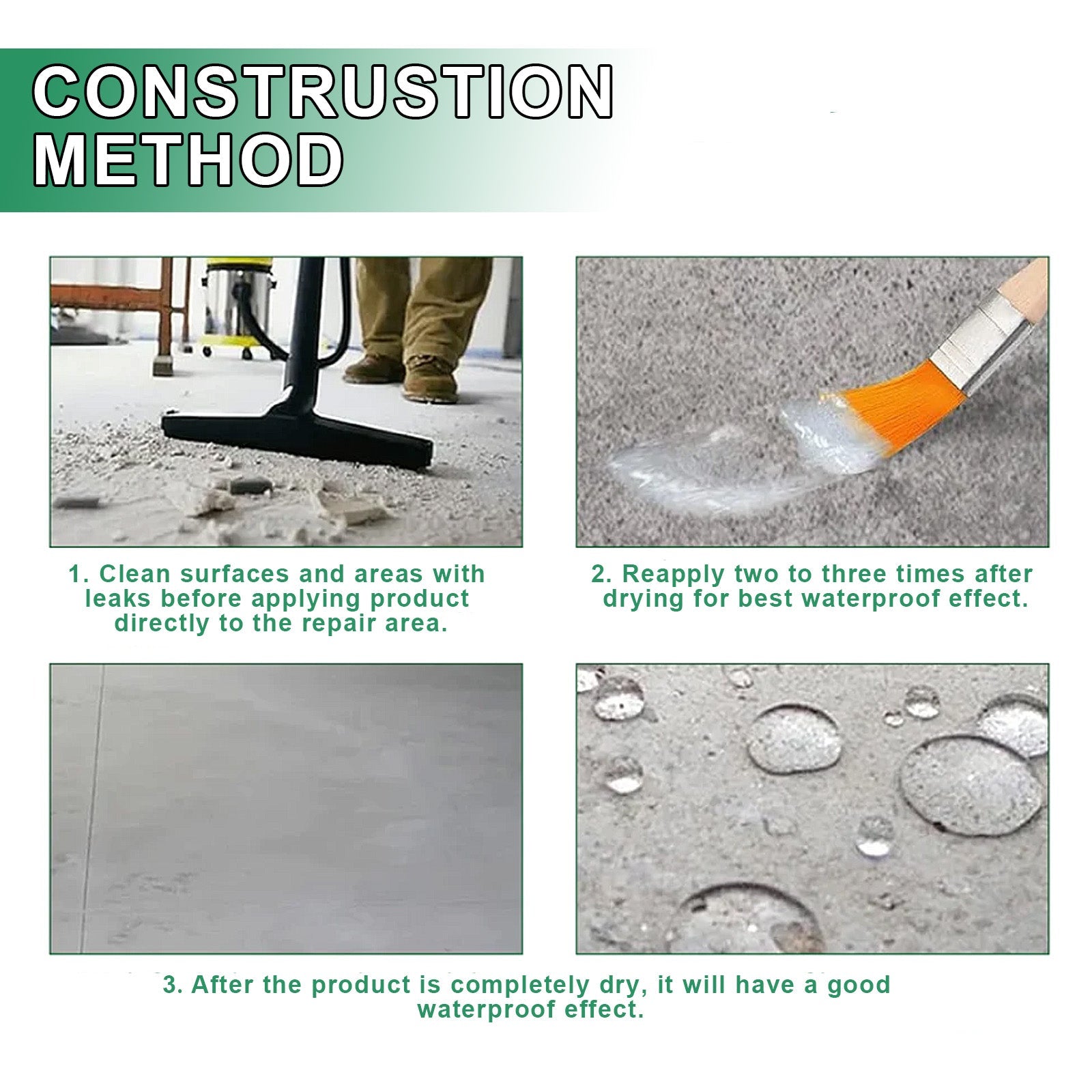 Leak-Proof Sealant, Balcony Roof Waterproof And Leakproof Kitchen Toilet Brick Waterproof Paint