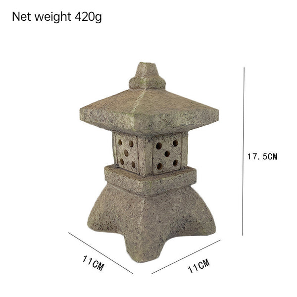 Solar-Powered Zen Garden Decor: Pagoda Lanterns & Statues - Gifts for You 'n Me