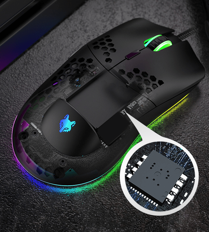 Wired gaming mouse hole mouse RGB luminous macro programming gaming mouse 6 keys