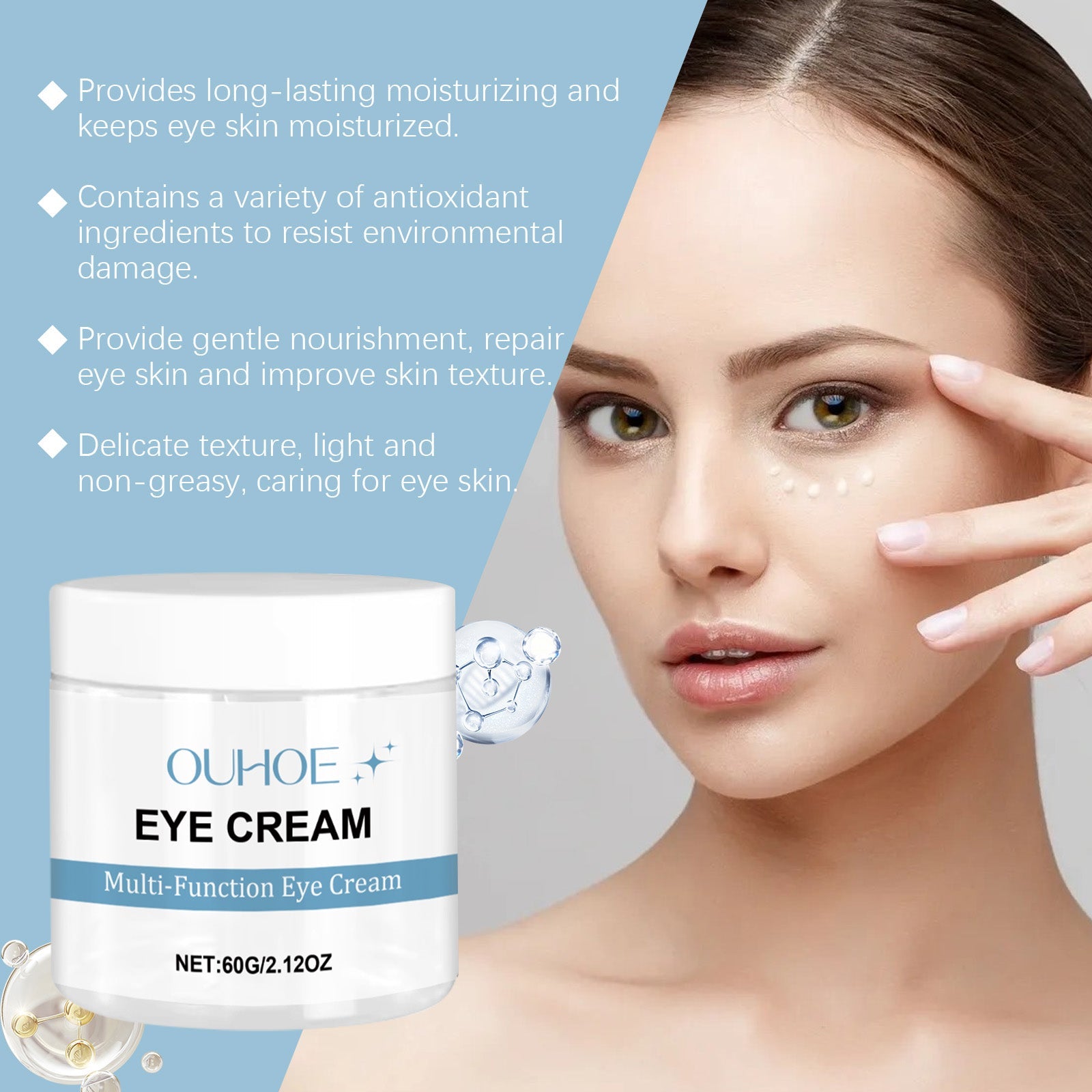 Moisturizing Eye Cream Moisturizes And Firmers The Skin Around The Eyes To Improve The Condition Of Bags Under The Eyes
