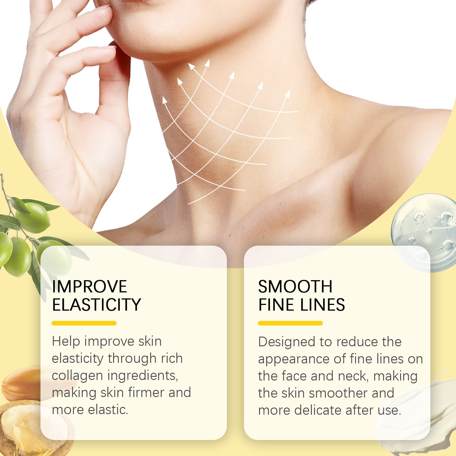 Neck Firming Cream Moisturizes And Gently Lifts And Tightens Neck Skin And Lightens Fine Lines