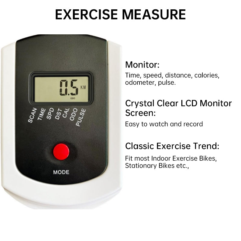 Heart - rate electronic instrument display for spinning bikes, fitness bikes. XBK webbing bikes, speed counters for treadmills