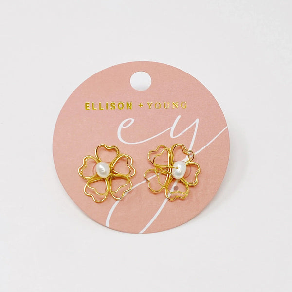 Heart Petals With Freshwater Pearl Earrings - Gifts for You 'n Me
