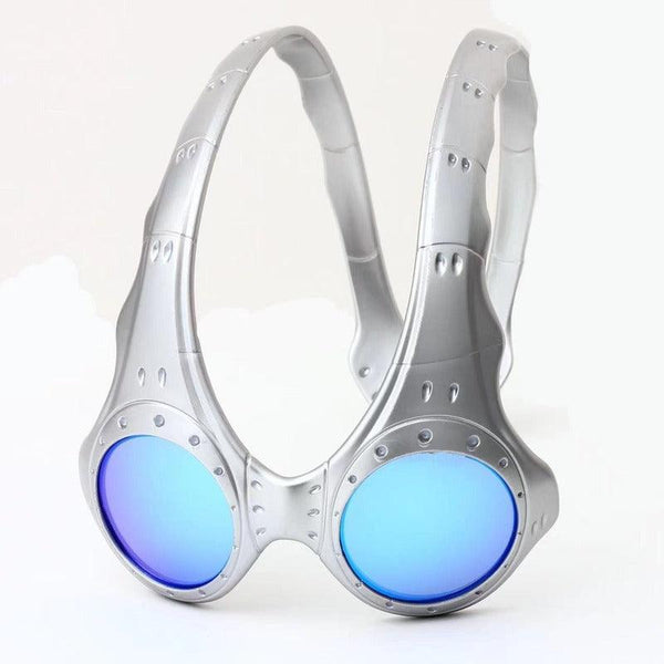 Unisex Over - The - Top Sunglasses. Ideal for outdoor cycling and sports. Fashionable retro - style metal - framed glasses.